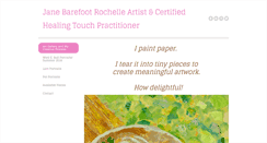 Desktop Screenshot of janebarefootrochelle.com